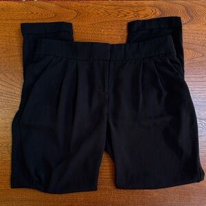 LOFT Marisa Black Pleated Slacks 2